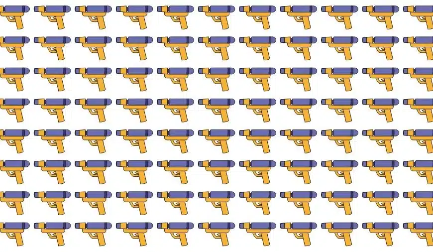 Sfida cerebrale di illusione ottica: se hai gli occhi dell’aquila trova la pistola strana in 15 secondi