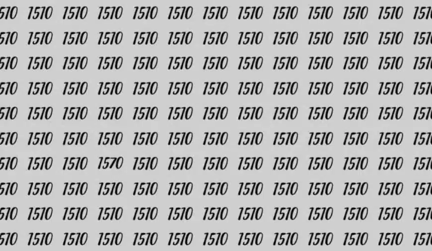 Riesci a individuare 1570 tra 1510 in 30 secondi? Spiegazione e soluzione dell’illusione ottica