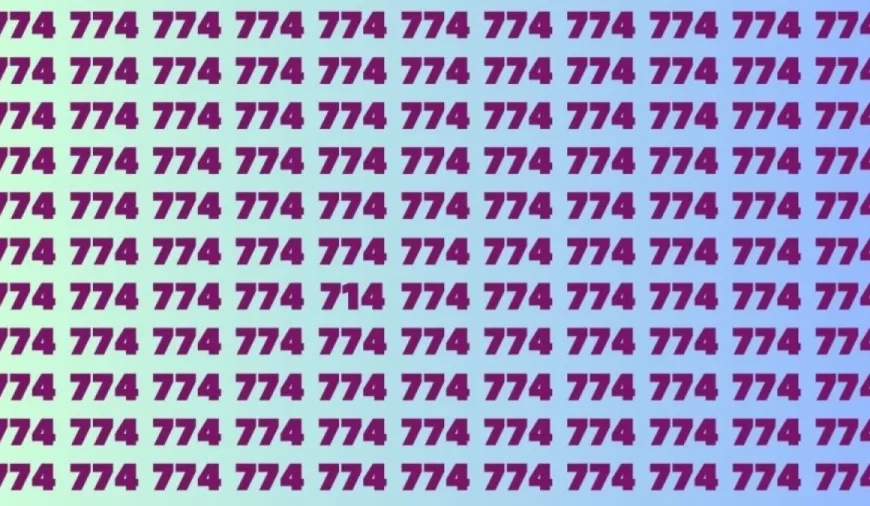 Test di capacità di osservazione: se avete occhi di falco, individuate il numero 714 tra 774 in 20 secondi.