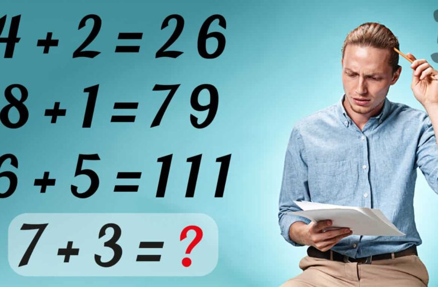 Indovinello di matematica: risolvi questa equazione! Se 4 +2=26, 8 +1=79, 6 +5=111, 7 +3 = ?