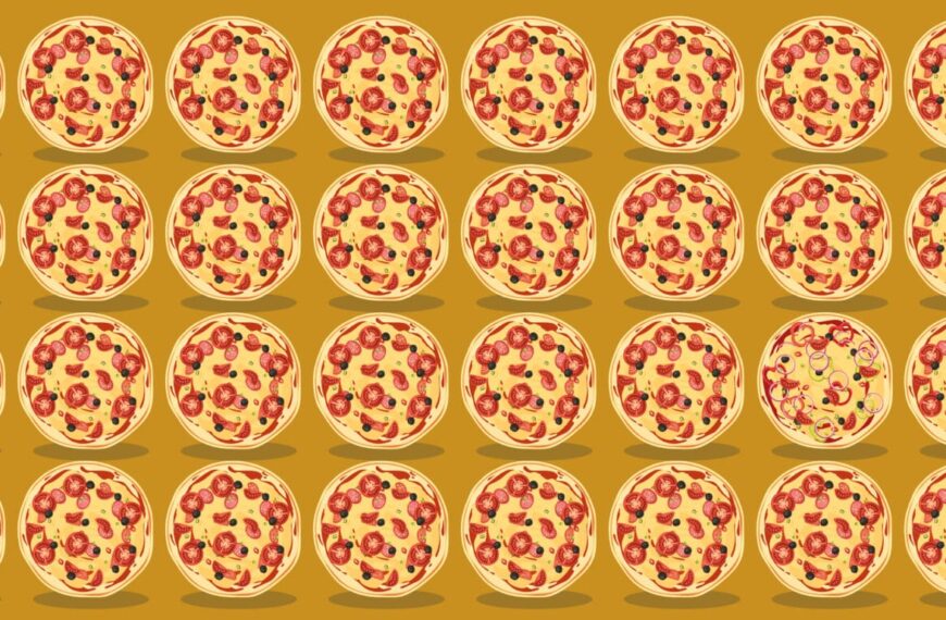 Test visivo: trova una pizza diversa in meno di 10 secondi, se ci riesci!